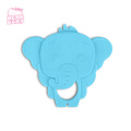 LFGB Food Grade BPA Free Custom réutilisable réutilisable Animal Elephant Forme Silicone Teether Disting Toys for Baby Infant &amp; Kid